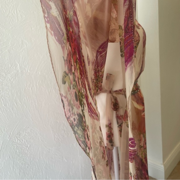 Lilusa Boho Dress Maxi Beach Cover Up Floral - Picture 11 of 14